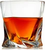 Crystal Whiskey Glasses - Tumblers for Drinking Scotch, Bourbon, Irish Whisky - Large 10 oz Premium Lead-Free Crystal Glass Tast