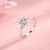 Import Cushion Halo Heart Emerald Cut Flower Jewelry White Gold Silver Diamond Ring Moissanite from China