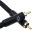 Import Custom 6.5mm RCA outdoor performance video cables black jacket stereo jack MALE-MALE extension audio cables from China