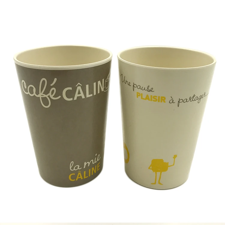 Custom Christmas Style New Style Reusable Bamboo Cups Ecofriendly Fibre Coffee Cup