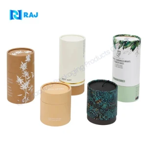 Custom Cylinder Cardboard Box Round Paper for Flower Gifts Crafts Rigid Boxes Gift Box Packaging Cute Grey Board Fashionable