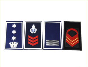 Custom embroidered badges Shoulder Strap Uniform Security Epaulette patches for guard