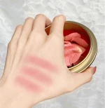 Custom logo 3D flora rose petal Blusher Long Lasting Cheek Contour Rouge Flower Blush Face makeup private label