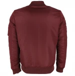 custom logo fashion nylon winter bomber jacket men