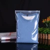 Custom Logo Printed Plastic Clothes Packaging Bag With Slide Zipper Transparent Clothing Bags