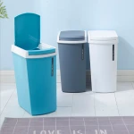 Custom modern durable outdoor plastic trash waste bin