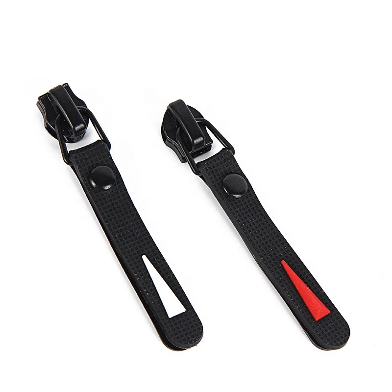 Custom Multicolor pvc cover zipper puller / zipper head / metal zipper pull