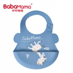 Custom newborn BPA free boy apron bandana organic cotton waterproof silicone  silicon Baby washable Bibs