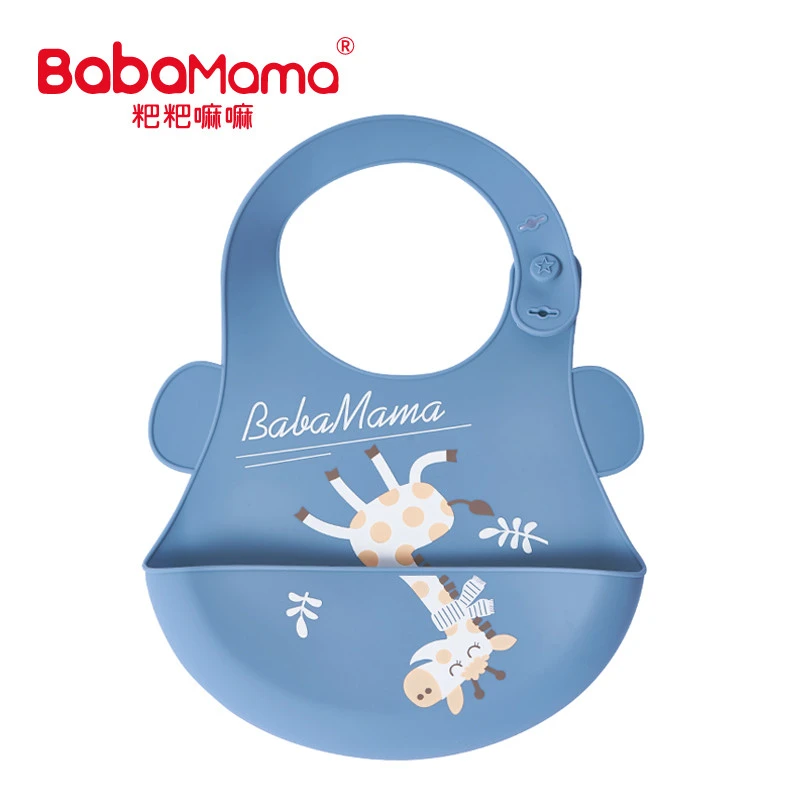 Custom newborn BPA free boy apron bandana organic cotton waterproof silicone  silicon Baby washable Bibs