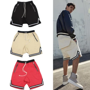 Custom OEM Men Casual Streetwear Clothing Mens100% Polyester Basketball Shorts