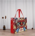 Custom pattern hangzhou wholesale price shopping bag non woven eco friendly grocery non-woven shopping bag