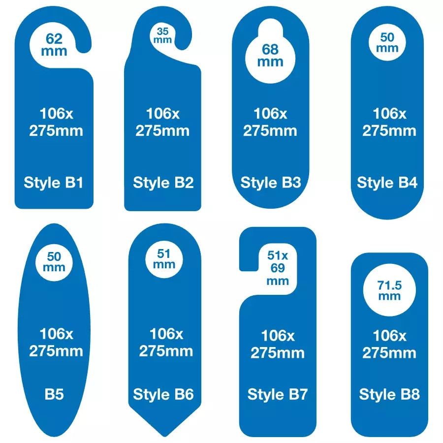 Buy Custom Printing Service For Door Hanger 300gsm 400gsm Coated Paper