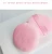 Import Custom Size 50/55/60/65/75/80mm Make Up Cosmetic Compact Pressed Shimmer Powder Puffs Pink Flocking puff from China