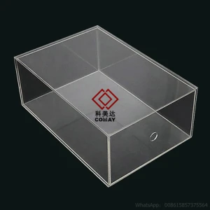 Custom Size Transparent Acrylic Display Case Models Toys Desk Dust-Proof Box Container