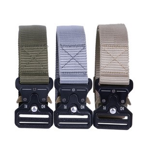 Custom Top Quality New Army Tactical Nylon Fabric Belt With Cobra Buckle