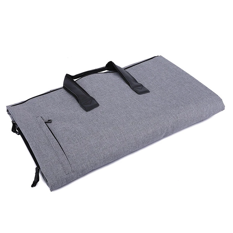 custom waterproof foldable gym duffel bag women mens business travel garment suit cover bag