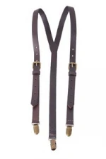 Custom Wholesale Handmade Personalized Wedding Groomsmen Genuine Vegetable Tanned Leather Suspenders