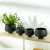 Import Custom Wholesales Nordic Small Ceramic Flower Pot Indoor Black Glazed Succulent Planter Pot from Pakistan