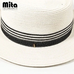custom women boater formal hat wholesale sun straw hats
