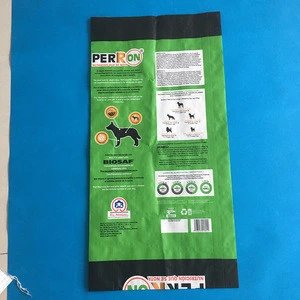 customized design feed packaging 50lb corn grain pig dog feed plastic laminated poultry woven polypropylene feed bags/sacks