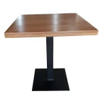 Customized factory project restaurant set of wood table chair