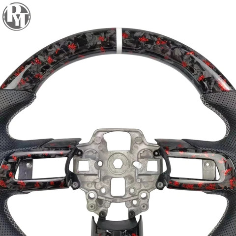 Aazon.co: Carbon Fiber Steering Wheel Nappa Perforated Leather