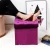 Import Customized velvet folding ottoman storage chair and stool square padded seat cover foldable ottoman storage stool from China