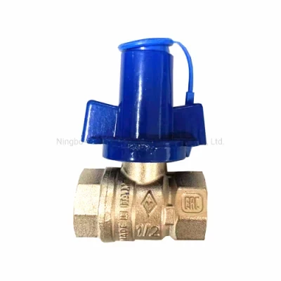 Cw617n Brass Lockable Ball Valve with Lockable Handle