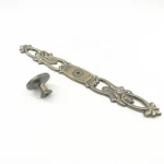 CX236 Furniture Hardware Kitchen Antique Bronze Cabinet Pull Handle With One Small Round Knob