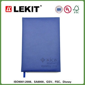 dairy factory provided personal diary printing A5 size leather pocket diary notebook
