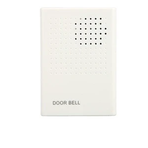 dc 12V door bell parts,fireproof ABS material white wired electric door bell apartment door bell system