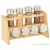 Import Design Bamboo Kitchen Cabinet, Pantry, Shelf Organizer Spice Rack - 2 Level Storage, Eco-Friendly, Multipurpose, Includes 8 Gl from China