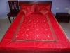 Designer Silk Bedspread Indian Silk Brocade Bedcover
