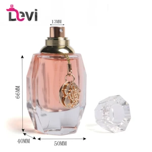 Devi Wholesale OEM/ODM  50ml  Atomizer Empty Refillable Perfume Glass Bottle