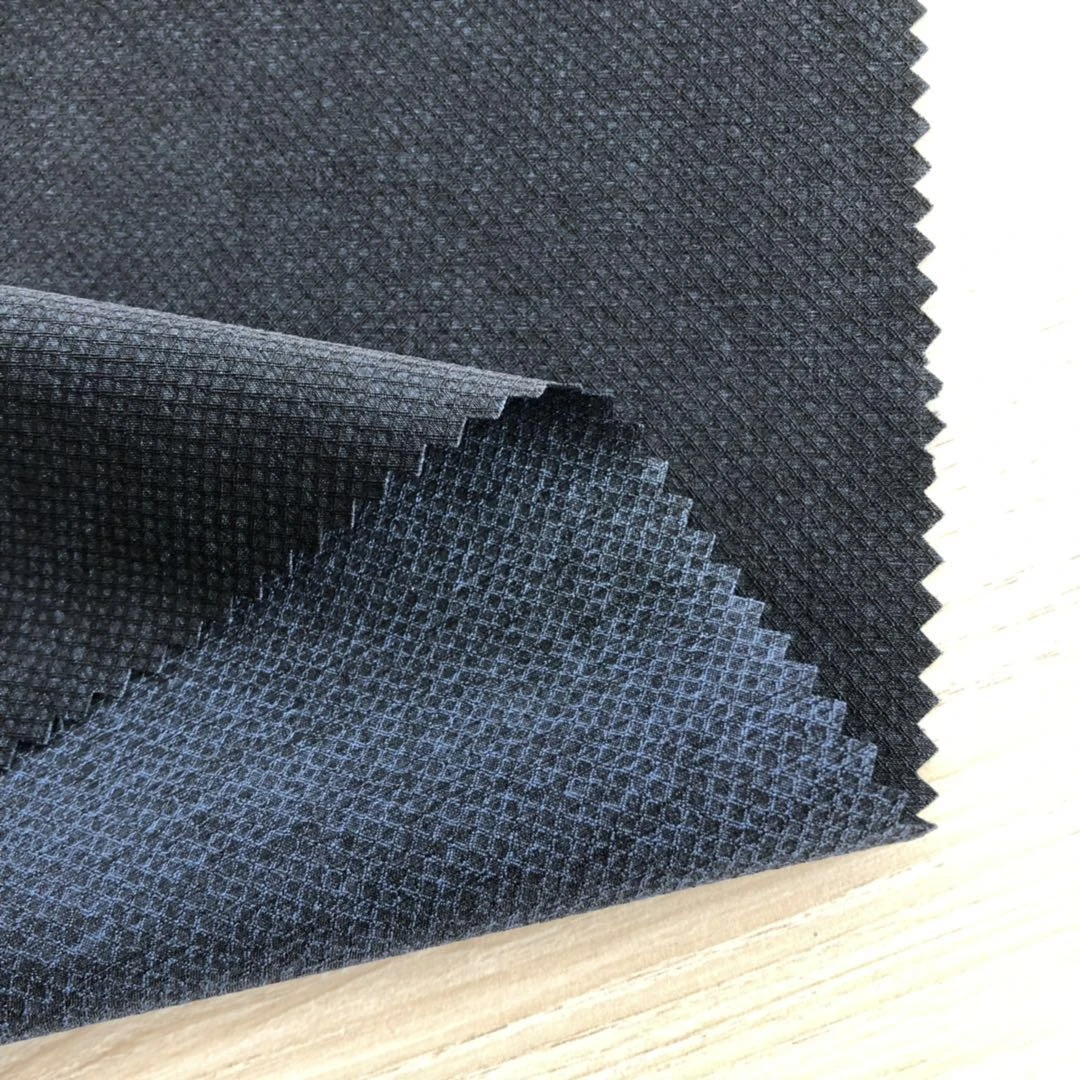 diamond dobby polyester nylon spandex blend fabric 4way stretch for pants jacket