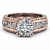 Import Diamond Ring Peridot Style Womens Big Ring Color Separation Diamond Gemstone Jewelry Anillos Rose Gold 925 Silver De Female 14K from China