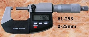 Digital micrometer 0-25mm range with 0.001mm resolution