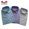 Digital Printing Woven Shirt Short Sleeve Custom Button Up Shirts Man Shirt