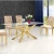 Import dining table marble top dining table set simple gold legs for dining room furniture from China