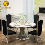 dinning table set marble furniture dining table modern furniture dining set DT 007