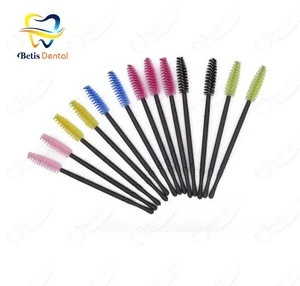 Disposable Stainless steel Eyelash brush Mascara wands Applicator Spoolers Makeup tool