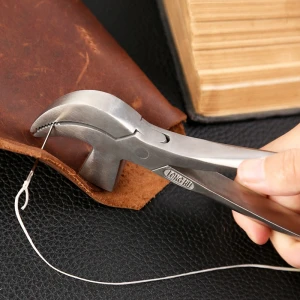 DIY Leather Tools Clippers Beak Repair Pincers For Shoemaking Metal Cobbler Tools Silver Beak Pliers