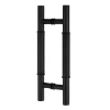 Door hardware stainless steel black color sliding glass door ladder pull handles