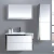 Import Double sink PVC wall design waterproof modern bathroom furniture from China