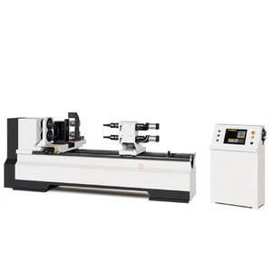 Double spindle cutters and milling automatic CNC wood lathe machine H-D150D-DM