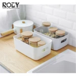 Drawer type classification storage box food storage box plastic tabletop storage box with handle