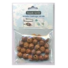 Drum Shape Brown Wooden Beads