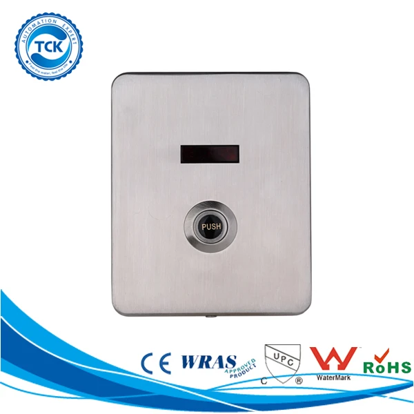 Dual activation IR sensor &amp; push button wall mounted stainless steel male urinal