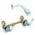 Import Dual Handle Shower Room Brass Wall Mounted Shower Faucet without Spout from China