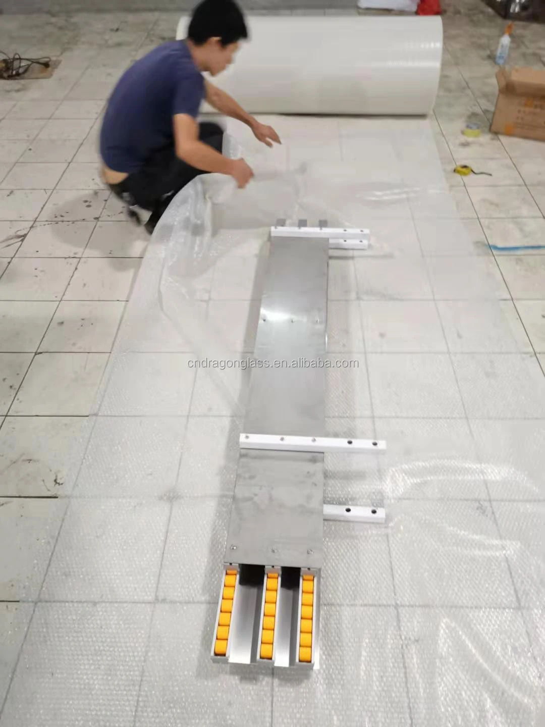 Durable aluminum bar for glass edging machine glass machine spare parts